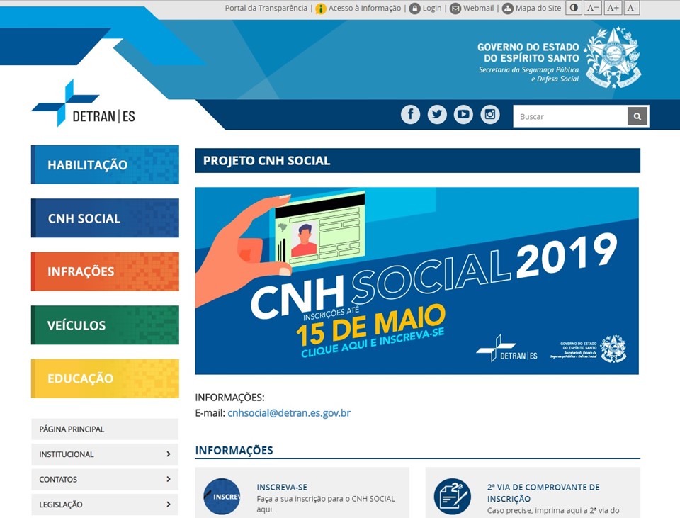 Governo Es Detran Es Divulga Os Selecionados Da Etapa De Inscri Es Do Cnh Social